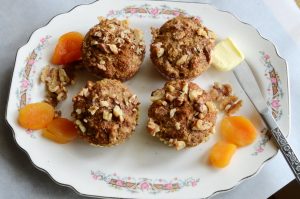 Healthy Apricot Walnut Muffin