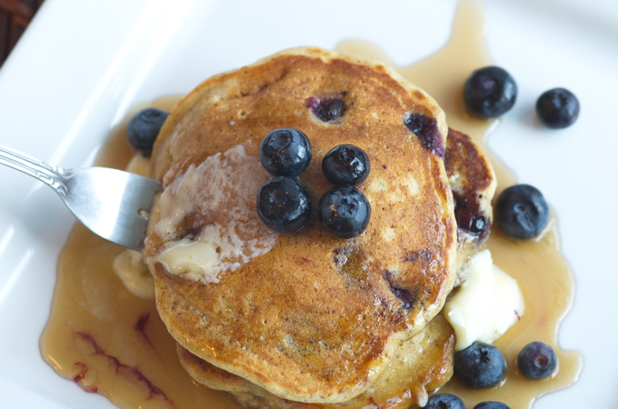 Flax Blueberry Pancake