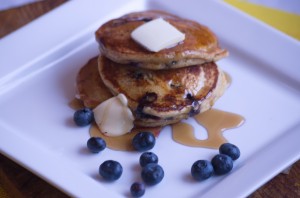 Flax Blueberry Pancake
