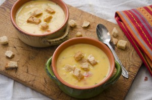 Creamy Butternut Squash Soup with Veggies