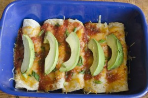 Creamy Chicken Crab Enchiladas