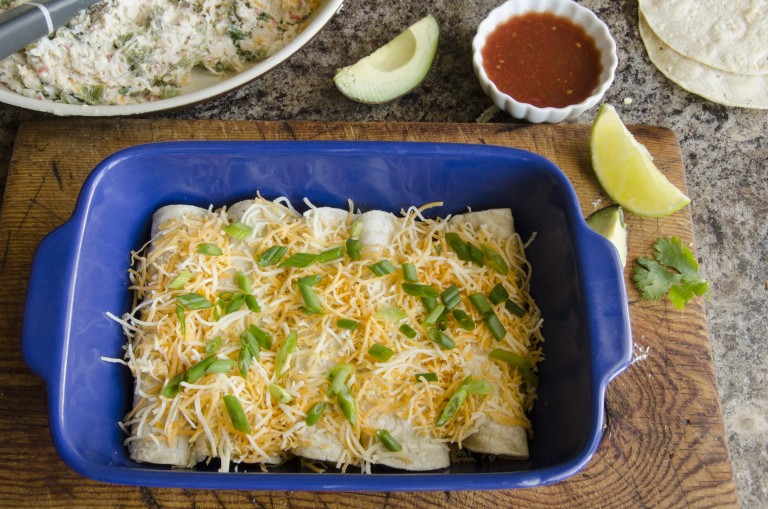 Creamy Chicken Crab Enchiladas Slice of Taste