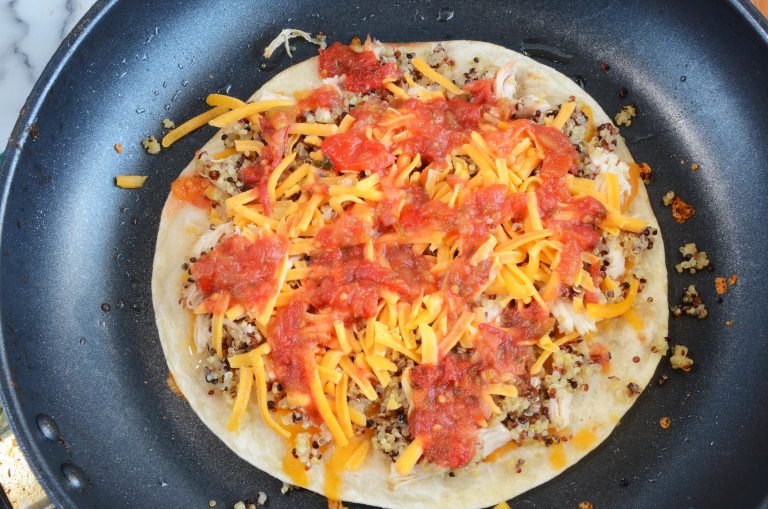 Quinoa Quesadilla Slice of Taste