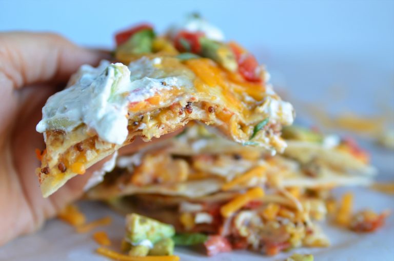 Quinoa Quesadilla Slice of Taste