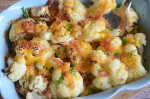 Roasted Bacon Cheddar Cauliflower